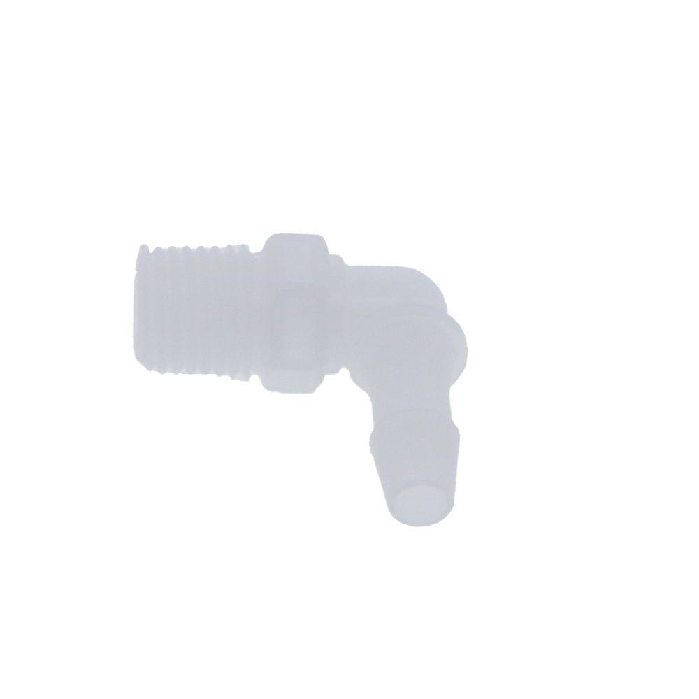 1/4 MPT to 1/4 ID Barb Thread to Tube Elbow Fitting, Bag of 100 C857