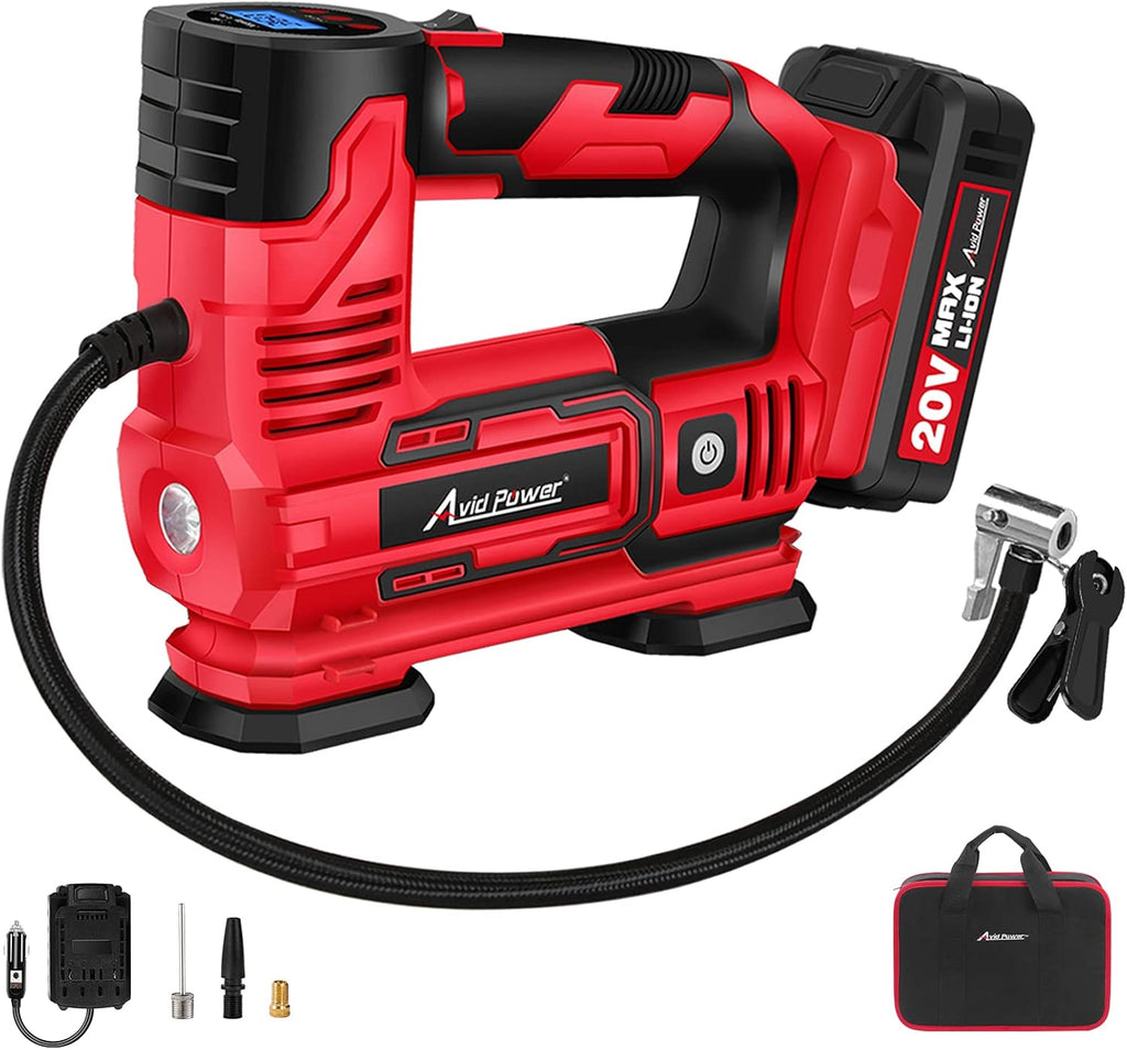 20V Cordless Tire Inflator with Digital Pressure Gauge T663913