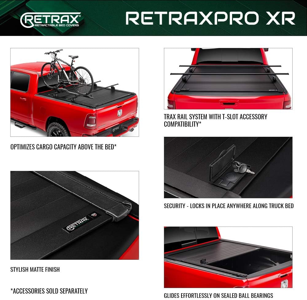 Retractable Truck Bed Tonneau Cover Fits 2015 - 2020 Ford F-150 Super Crew & Super Cab 5' 7 Bed (67.1) O83751