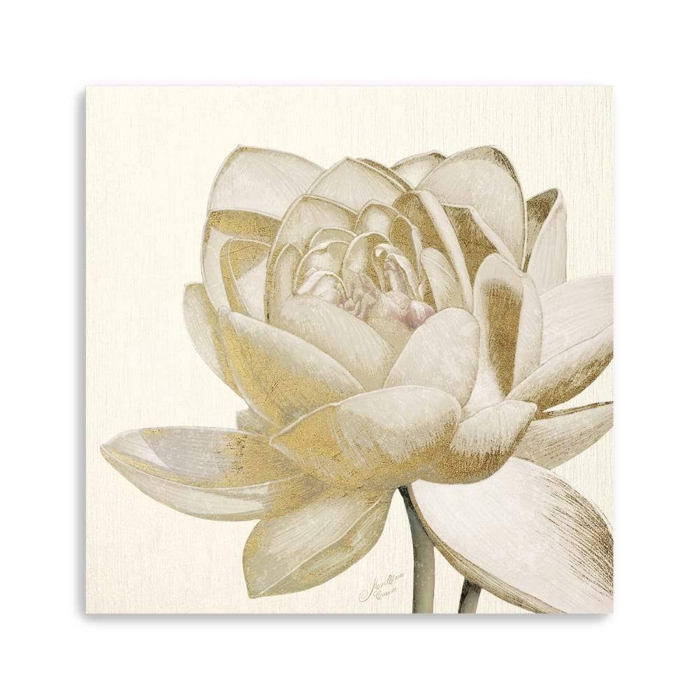 Vintage Lotus Cream II Canvas Giclee O325