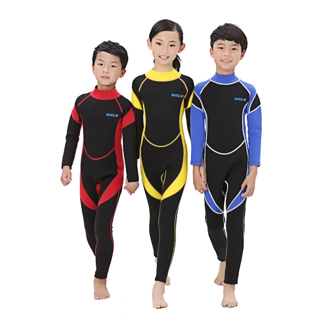 Zippered Long Sleeve One Piece Children Surf Suit N15285
