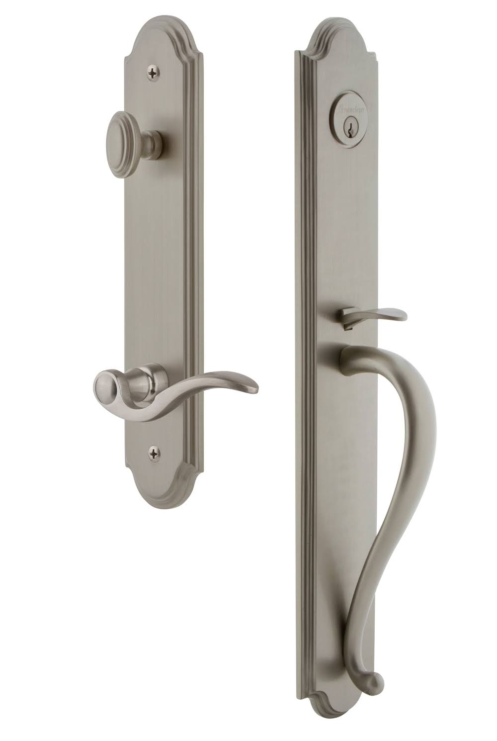 Satin Nickel One-Piece S Grip and Lever Z511209