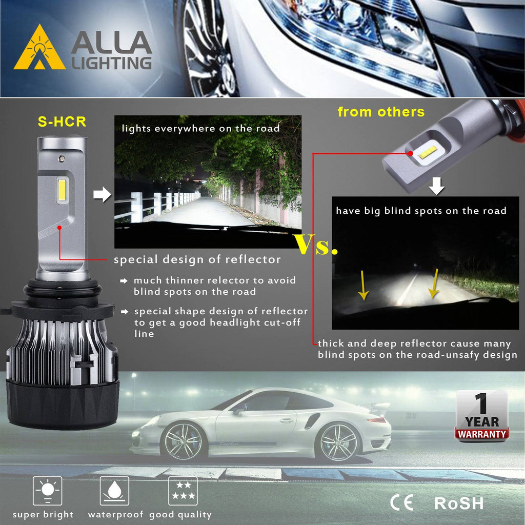 H8 H9 H11 LED Headlight Bulbs White Fog Lights DRL 3000K Amber Yellow N617350