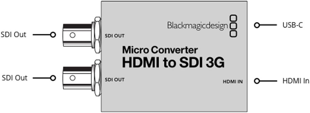 HDMI to SDI 3G Micro Converter Pack of 2 T3802