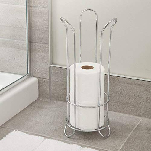 Metal Toilet Tissue Roll Reserve Compact Organizer O477957
