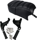 Passenger Pillion Seat with Passenger Footpeg Mount Kit for Sportster Iron 883 XL883N Models X46717