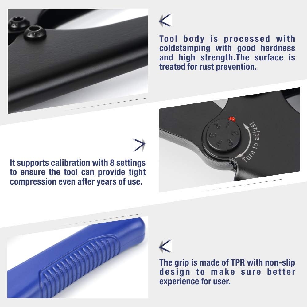 Battery Cable Lug Crimping Tool for Open Barrel Lug, AWG 16-4 Y89040