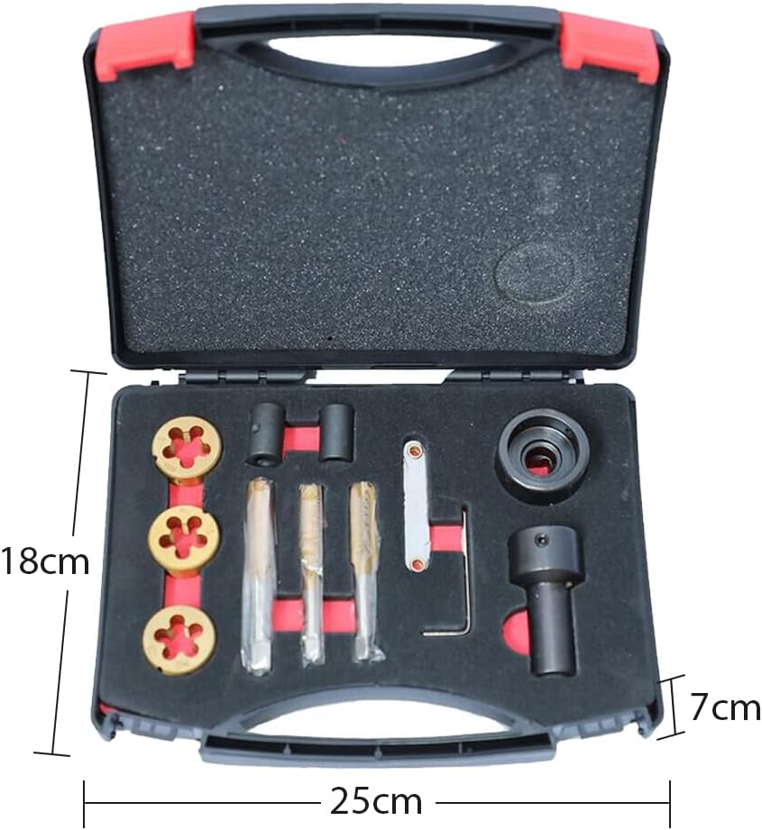 12PC Metric and Standard Tap and Die Set O804