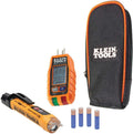 Non-Contact Voltage Tester and GFCI Receptacle Tester with LCD and Flashlight, Electrical Test Kit Pack of 2 D62489