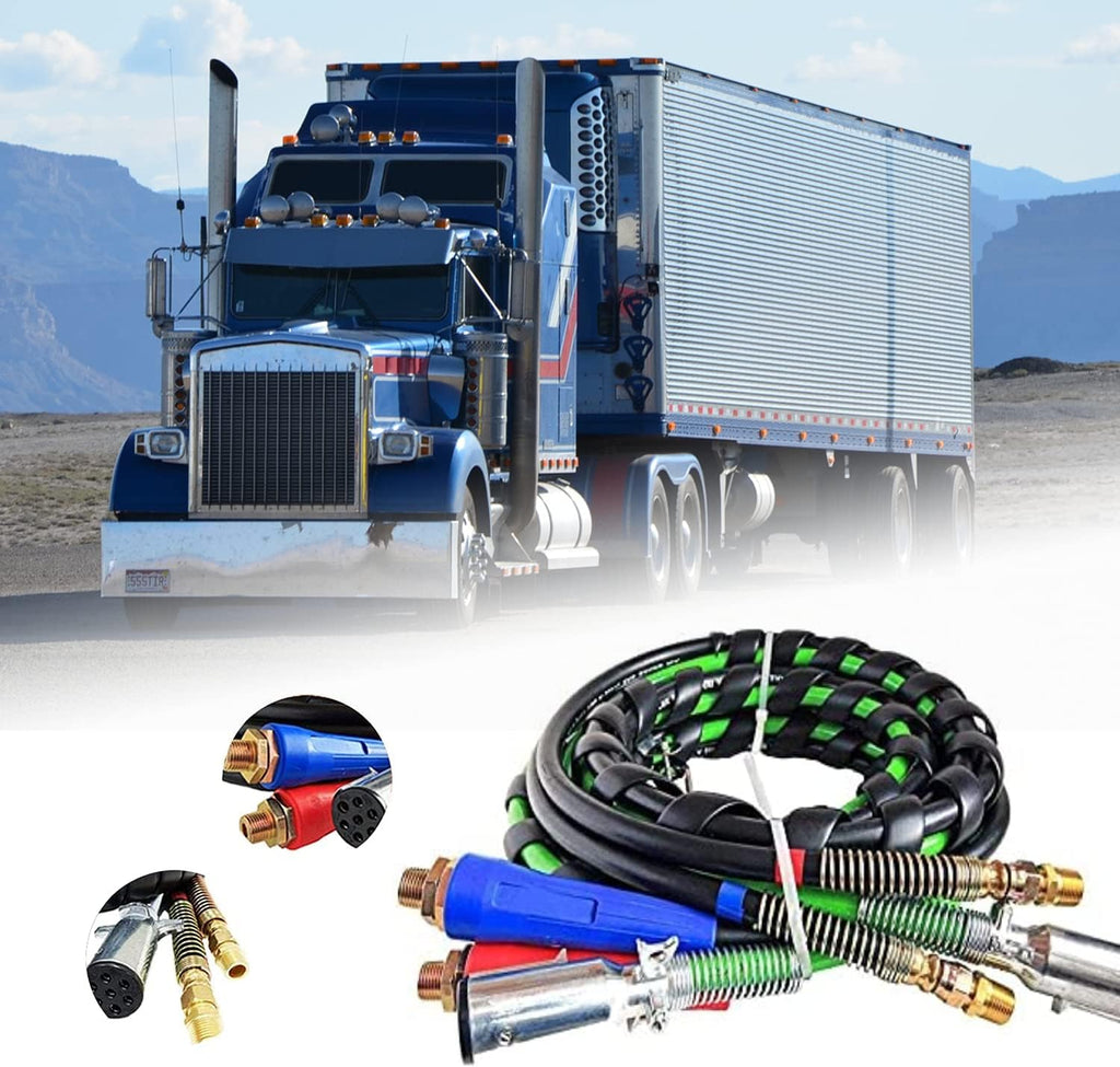 7 Way Semi Trailer ABS Wire & Air Hose Assembly (12FT) T697273