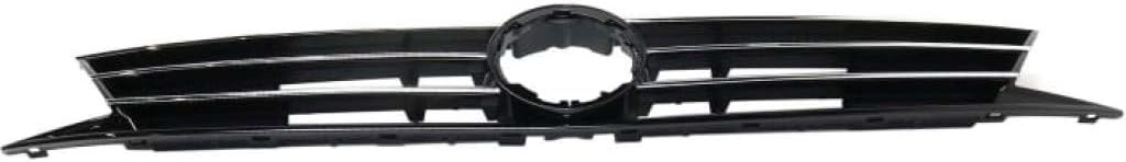 Textured Black Plastic Grille Assembly with Chrome Molding R942407