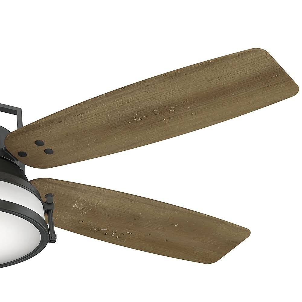 56x22 Aged Steel Ceiling Fan with Light with Wall Control C1330