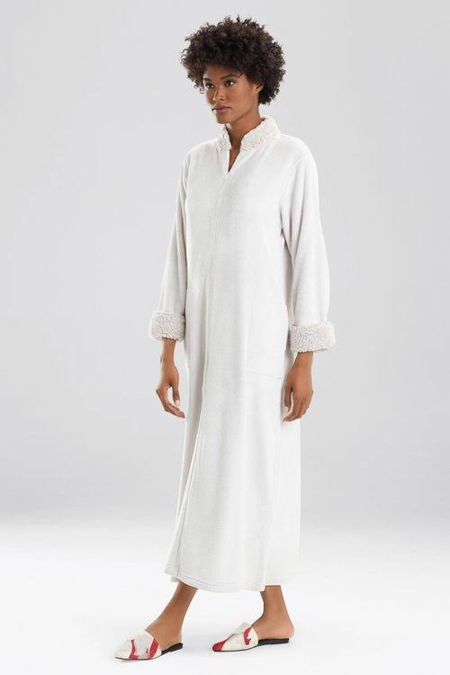 Plush Sherpa Zip Caftan Z39603