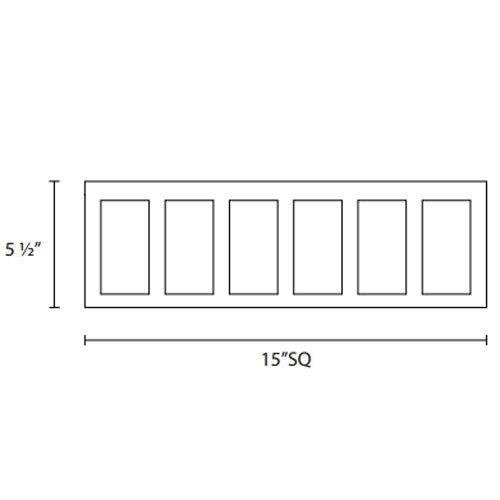 Polished Nickel LED Square Surface Mount P929
