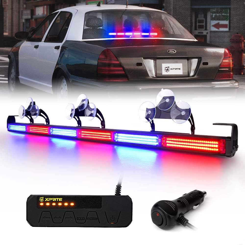 35" COB LED Emergency Traffic Advisor Strobe Light Bar with Controller G43272