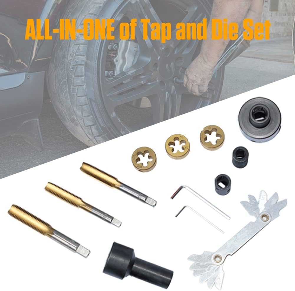 12PC Metric and Standard Tap and Die Set O804