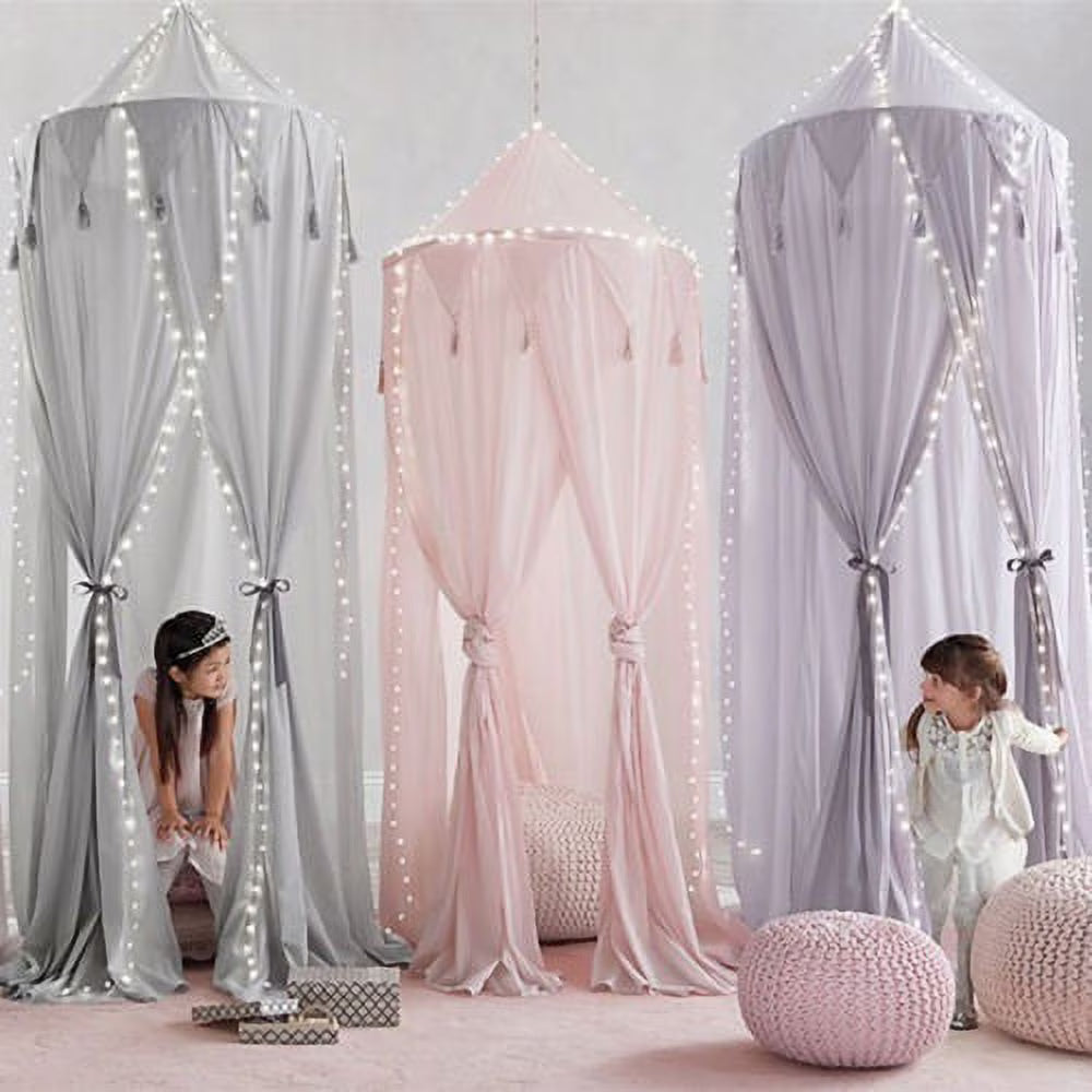 Cotton Round Dome Baby Bed Canopy Mosquito Net J6545