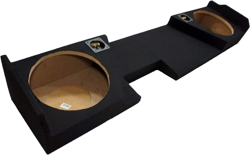 Dual 12" Sub Box Subwoofer Enclosure for Chevy Silverado Double Cab Truck J7542