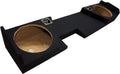 Dual 12" Sub Box Subwoofer Enclosure for Chevy Silverado Double Cab Truck J7542
