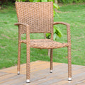 Set of 4 Aluminum Square Back Dining Chair T8892