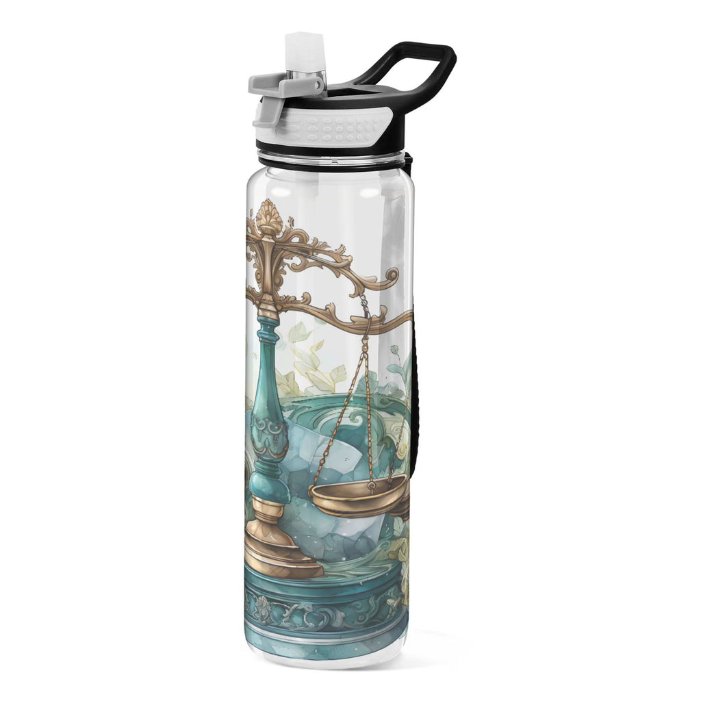 32oz Tritan Leakproof Clear Sports Water Bottle D5646