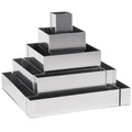 3 1/16x22 Stainless Steel Square Cake Mold Set V554959