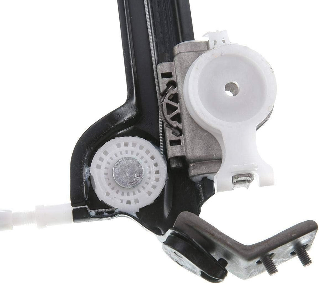 Front Driver Side Power Window Regulator without Motor Compatible with BMW E82 E88 128i 135i 2008-2013 Pack of 2 X59807