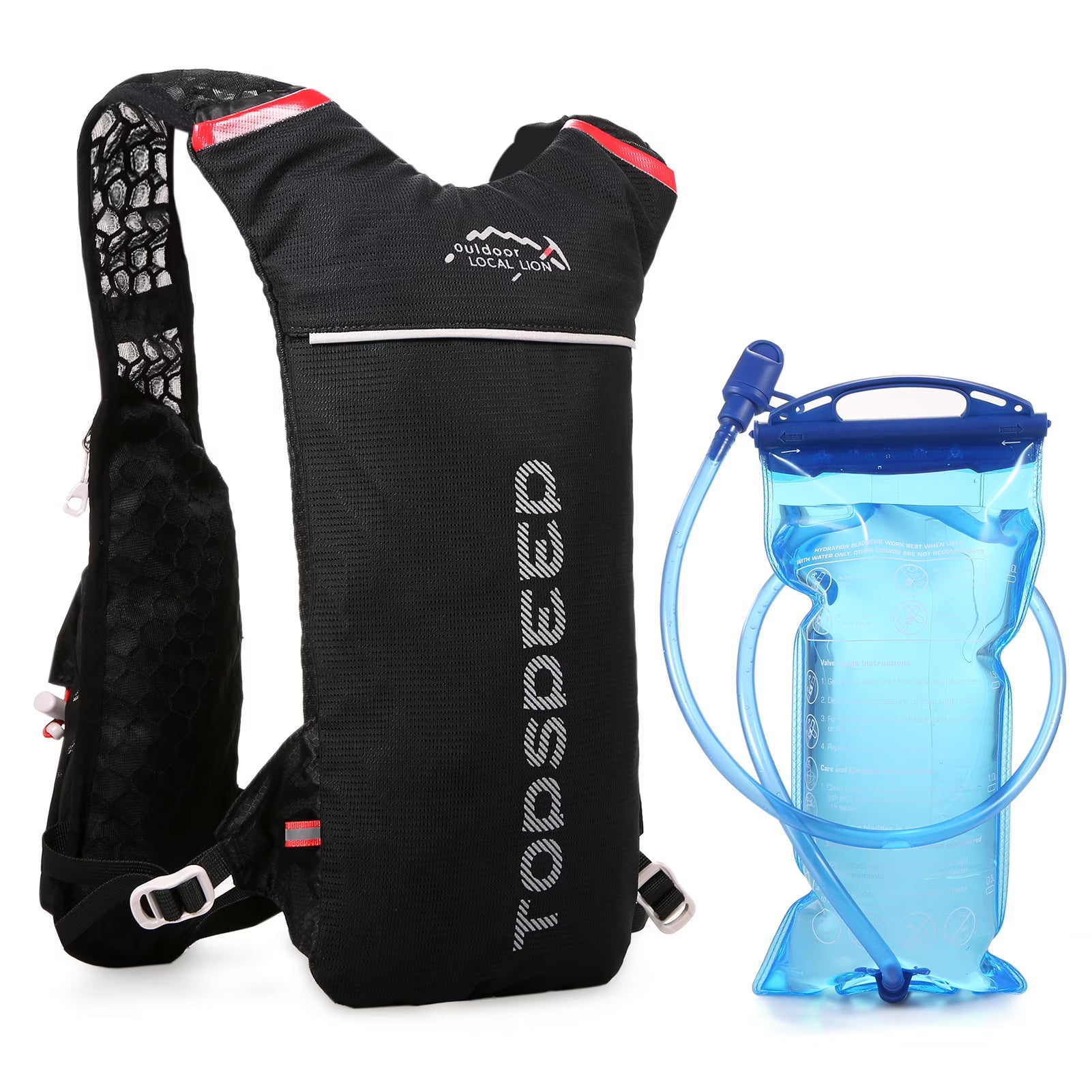 2L Water Bladder Hydration Pack Backpack Z649