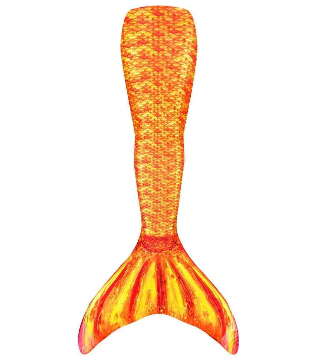 Mermaid Tail with Monofin, Child 06, Orange N676026