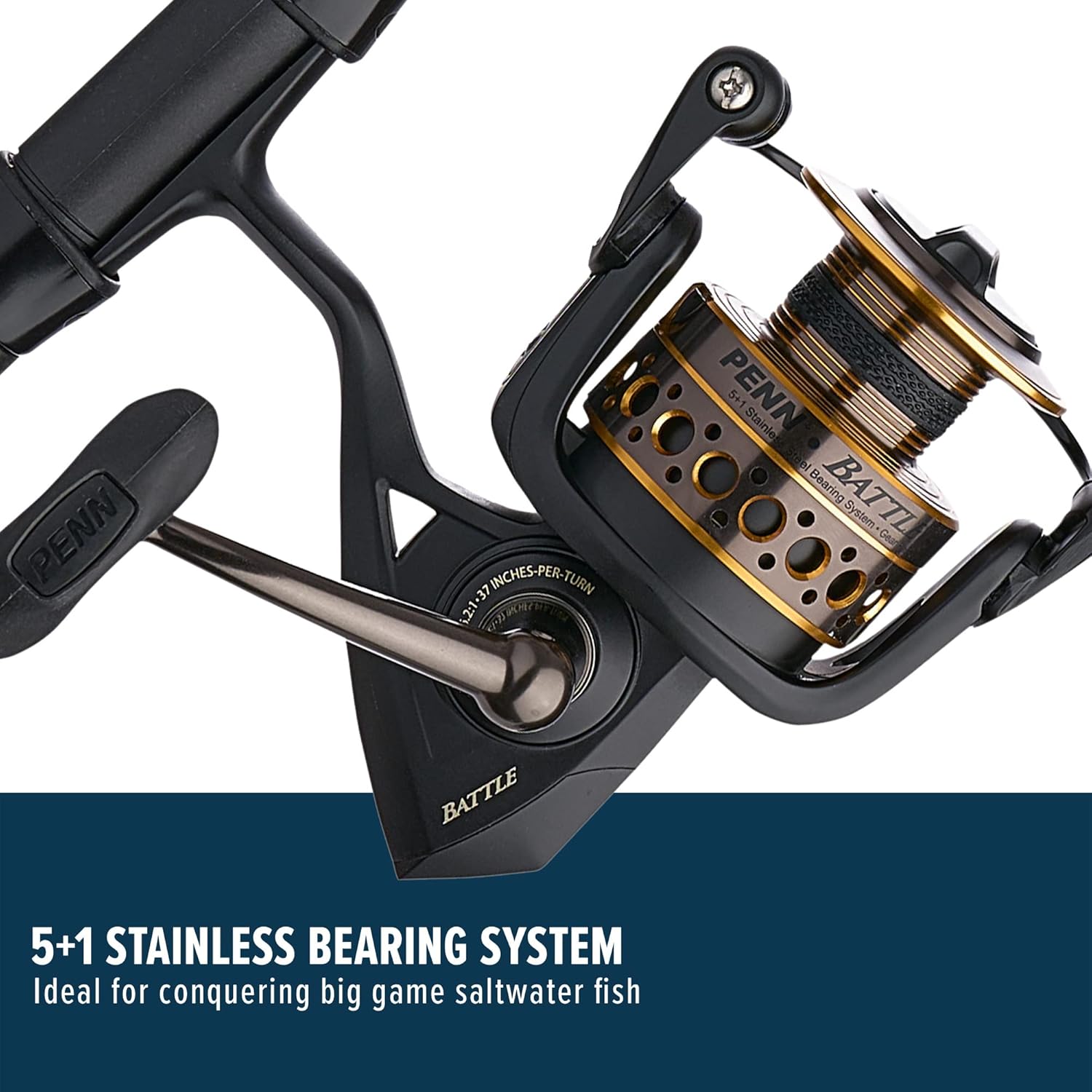 Penn Battle Spinning Reel and Fishing Rod Combo X5665