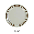 Sesame Round Dinner Plate, 7.25" Diameter, Melamine, Pack of 48 T97449