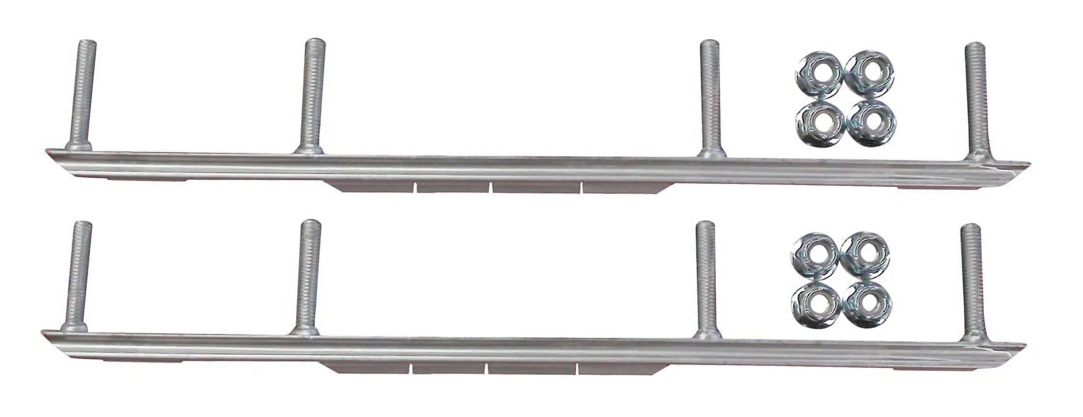 Green XT Snowmobile Skis with 7.5" Shaper Bars Complete Kit X6387