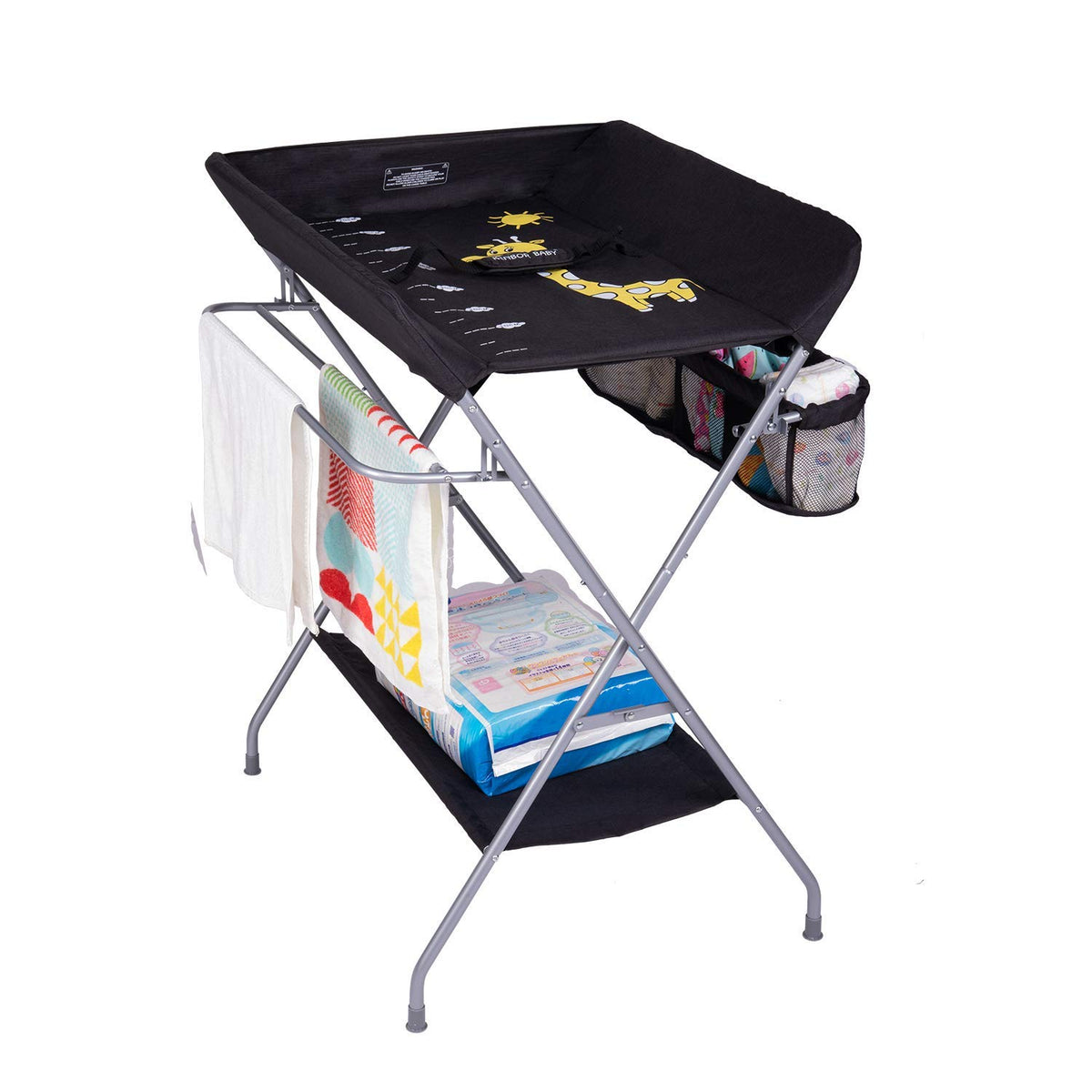 Pack of 2 Folding Baby Changing Table Diaper Station Nursery Organizer M750434