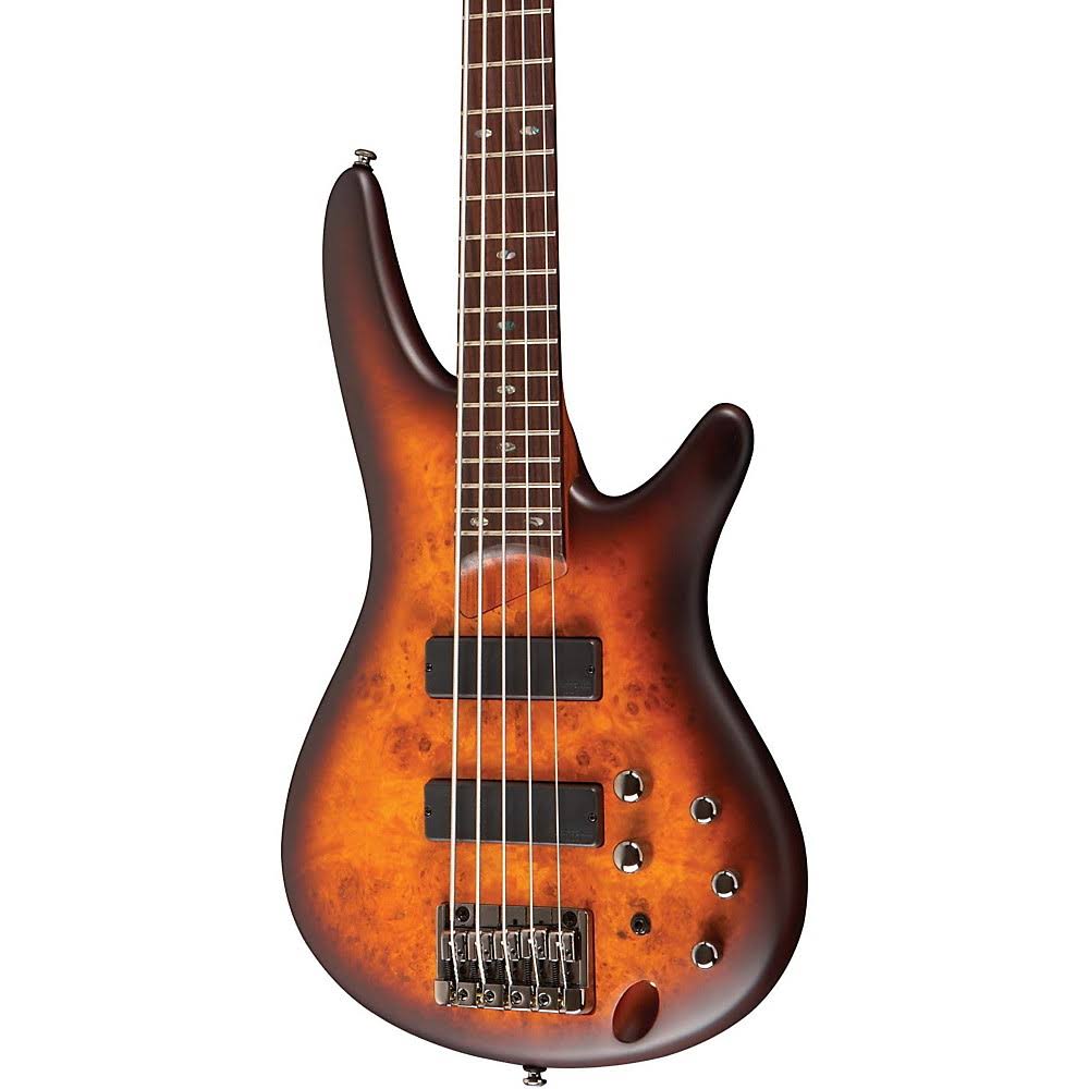 Brown Burst 5 String Electric Bass Guitar S3300