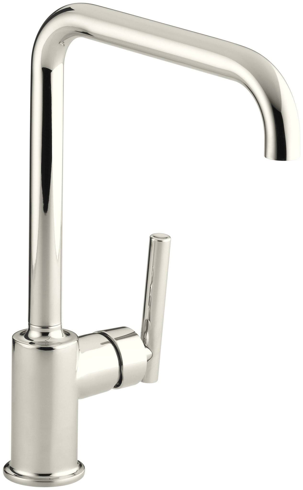 Polished Nickel Single Handle Swing Spout Kitchen Faucet D94205