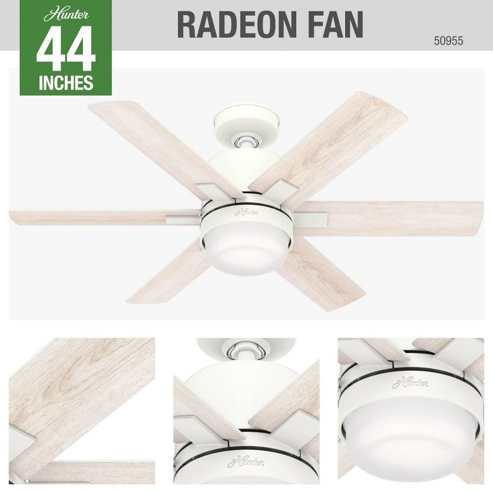 Matte White 44 inch LED Ceiling Fan W39334