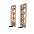 Wood Candle Holder Set of 2 V353589