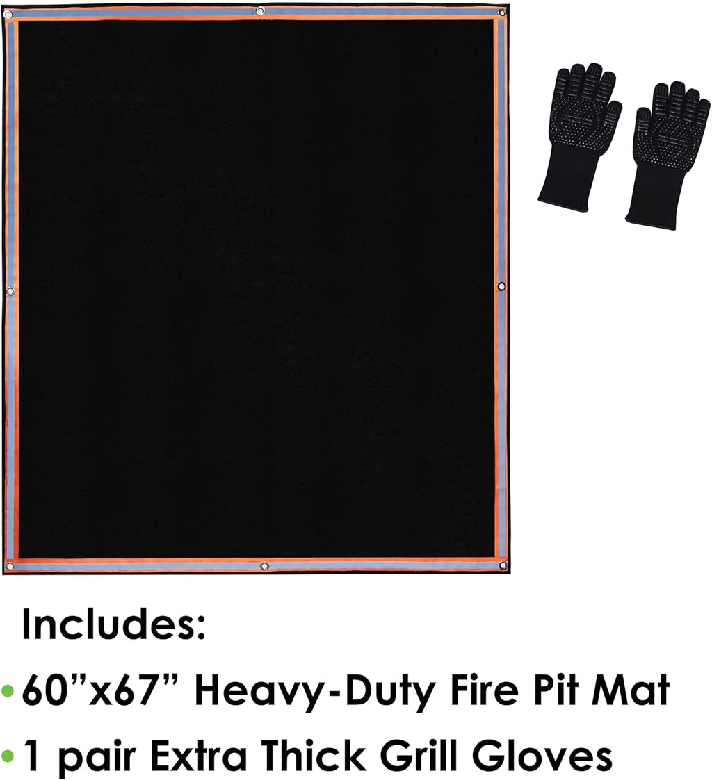 Fireproof 3 Layer Fire Pit Mat E7386