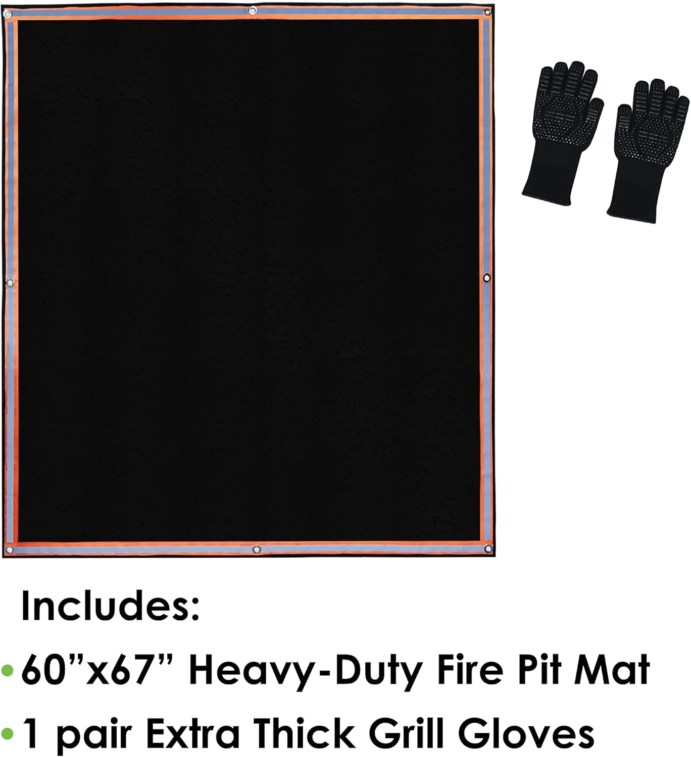Fireproof 3 Layer Fire Pit Mat E7386
