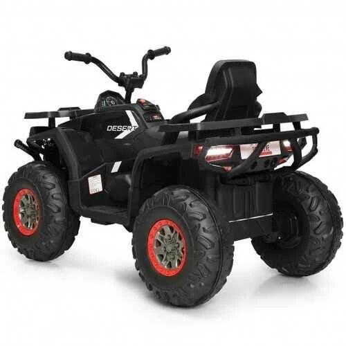 Black Kids Electric 4-Wheeler ATV Quad with MP3 and LED Lights Y163