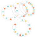 Transparent Circle Rattle Newborn Toys Plastic F2605