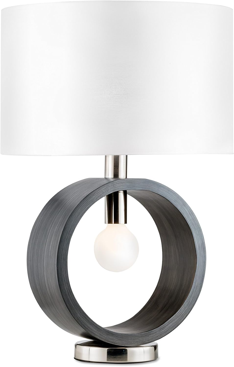 Charcoal Gray Ring Table Lamp Y869702