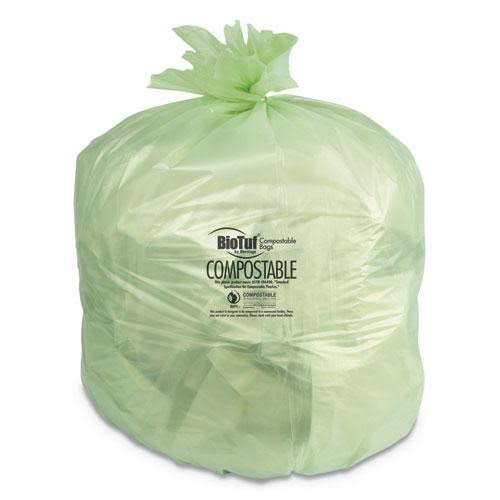 Compostable Can Liners, 64 gal, 0.8 mil, 47x22 x 60 L526299