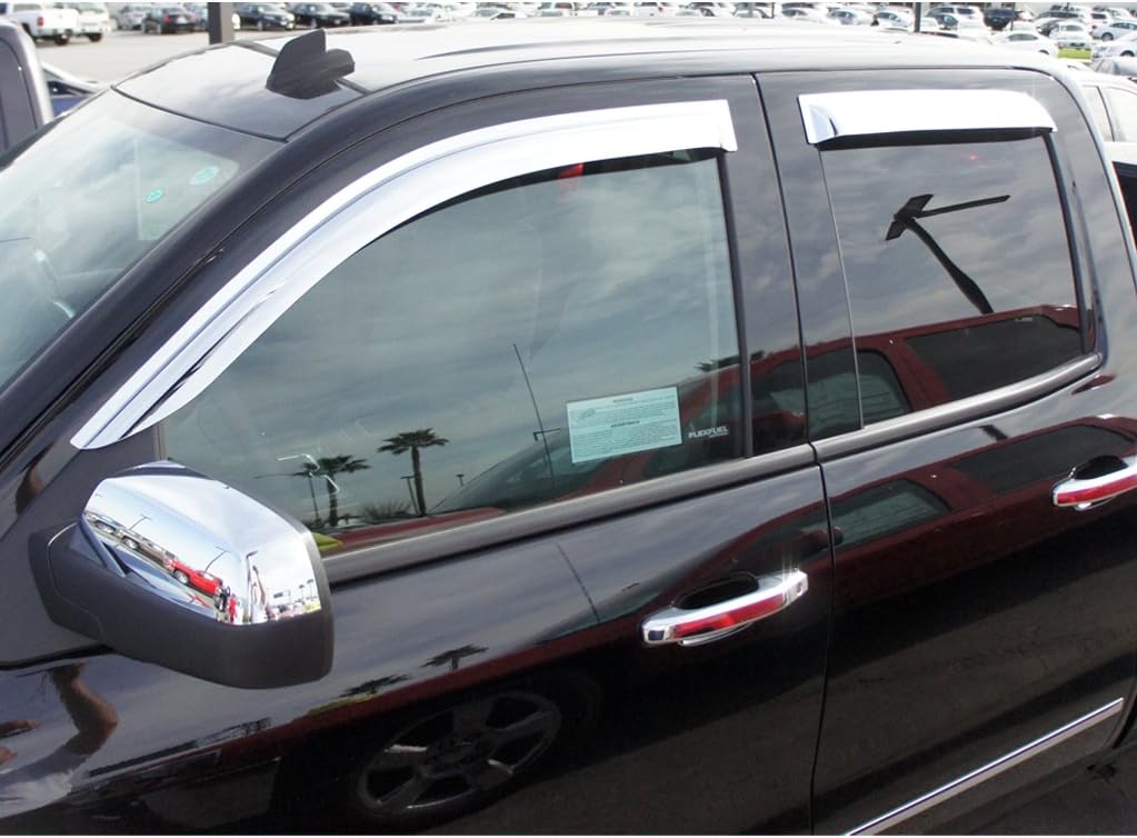 Chrome Window Visors for Chevy Silverado 1500 X112342