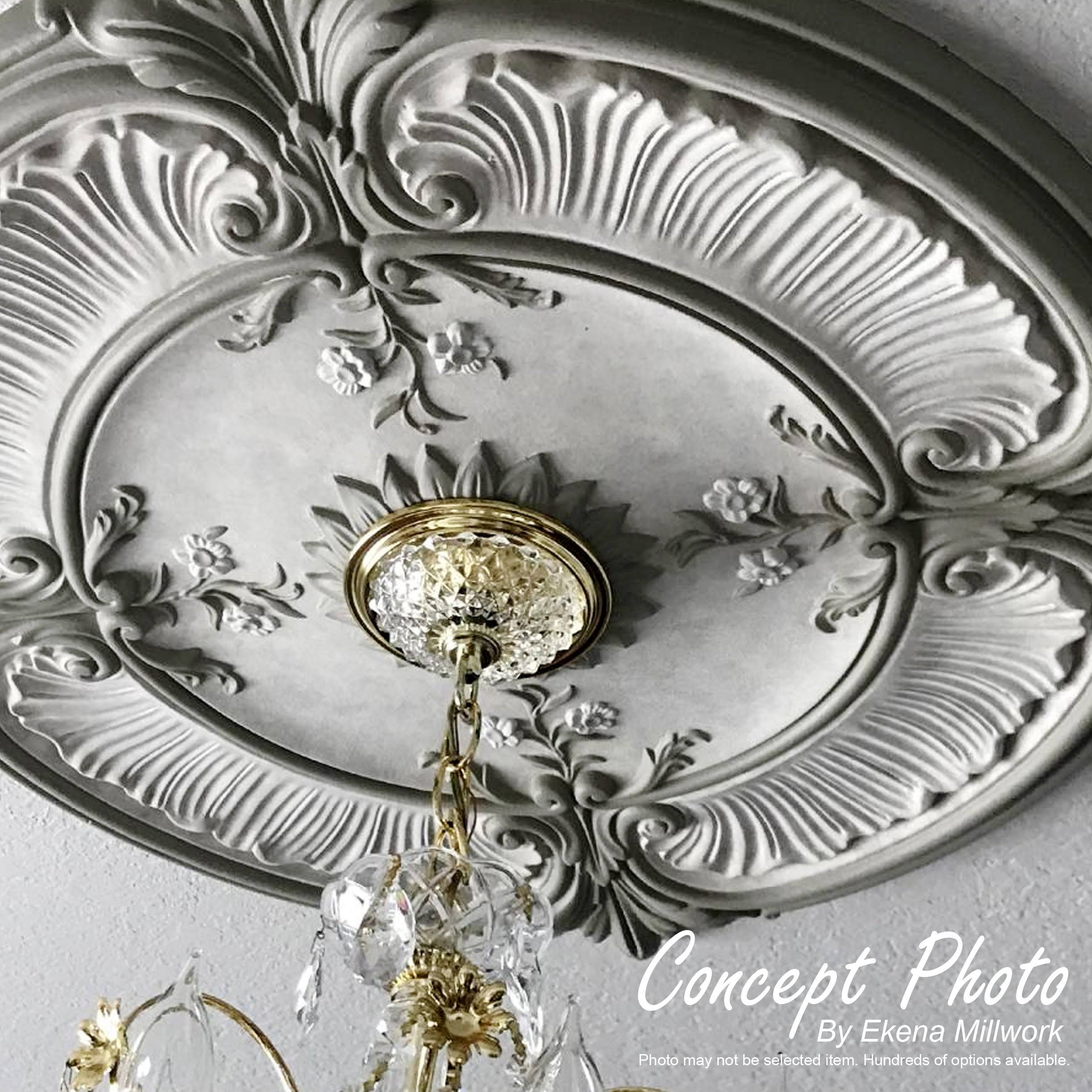 Hand-Painted Cherry Ceiling Medallion J626762