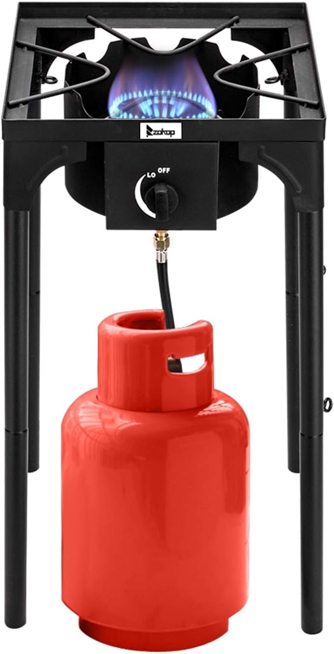 3 Burner Propane Camp Stove with Detachable Legs, 225000 BTU H65498