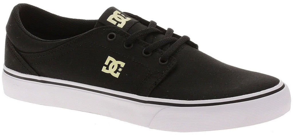 Black Canvas Low Skate Trainers Shoes Size 11.5 V304