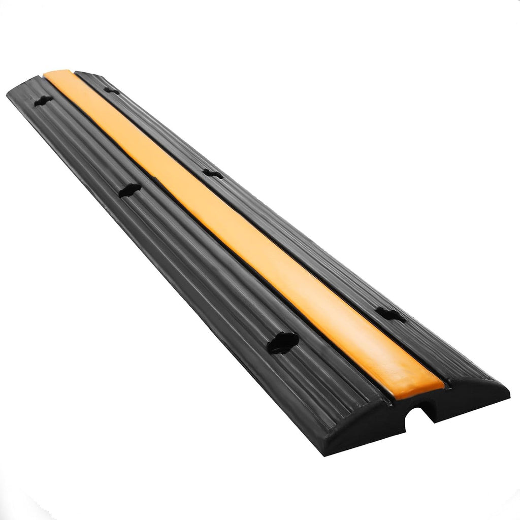 Black Rubber Cable Protector 4 Pack Single Channel B97814
