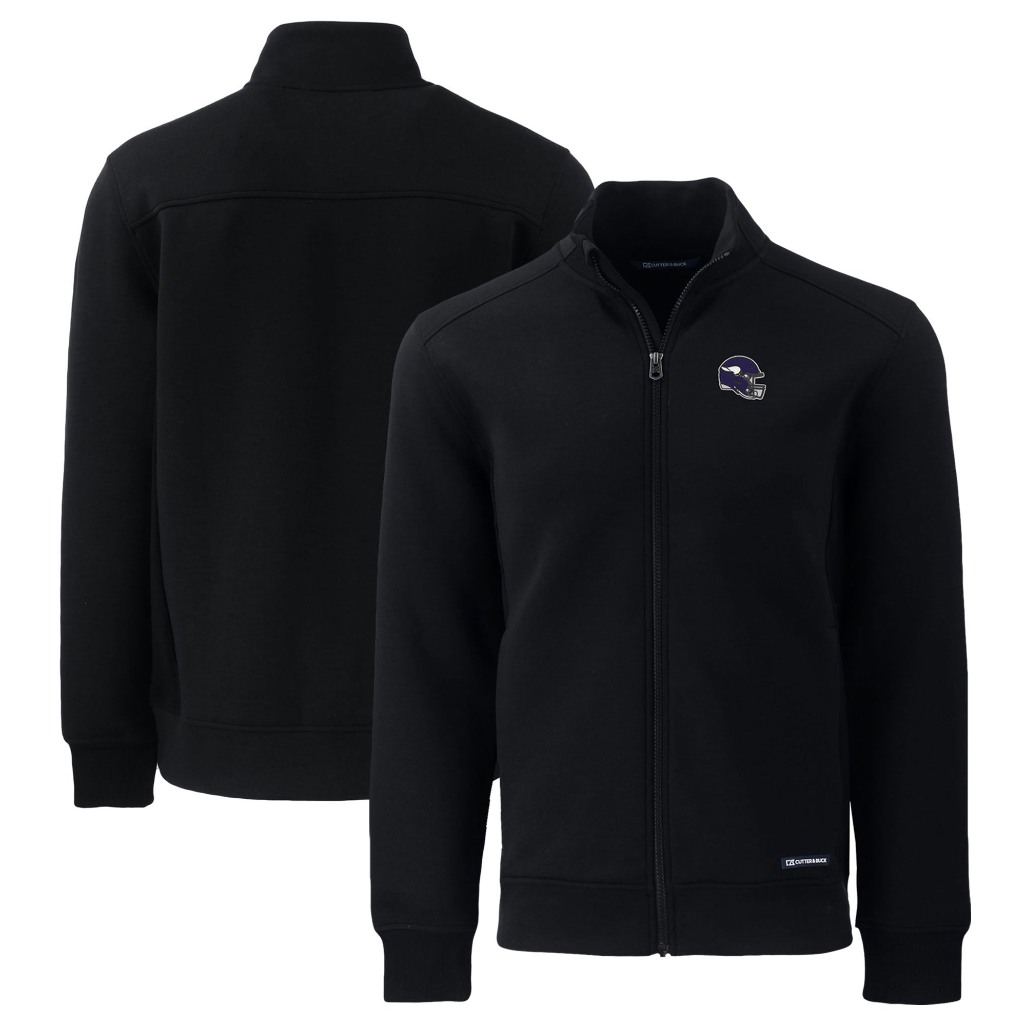 Black Recycled Full-Zip Jacket Q2738