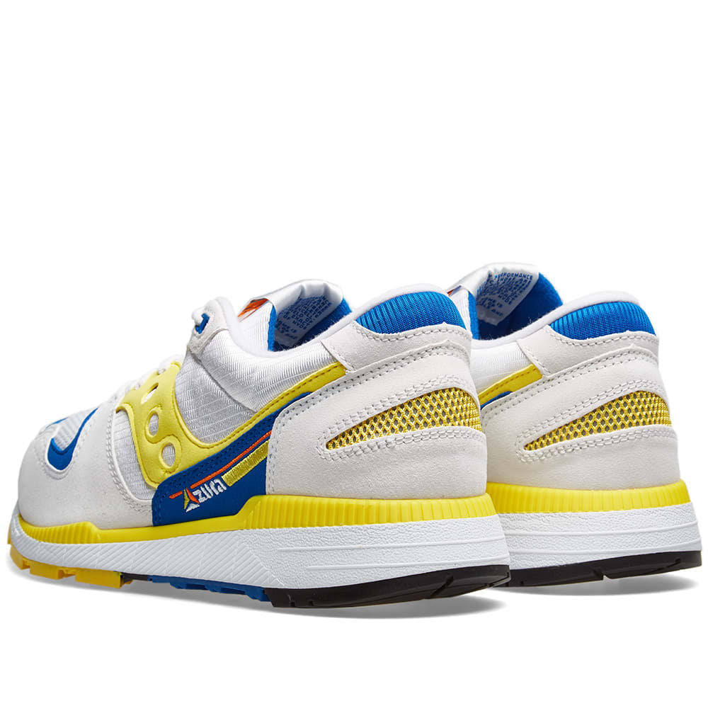 White, Yellow & Blue Saucony Shoes U782